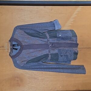 Gray Belted Jacket, BKE Boutique- size L